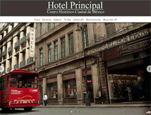 Tablet Screenshot of hotelprincipal.com